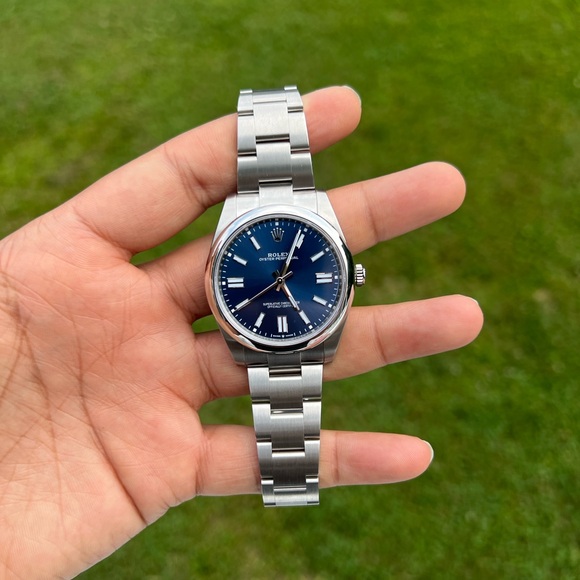 Rolex Oyster Perpetual 41 Bright Blue Dial, Steel, 124300 with card new watch - Picture 4 of 17